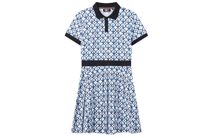 FILA Short Sleeved Dress Women's White