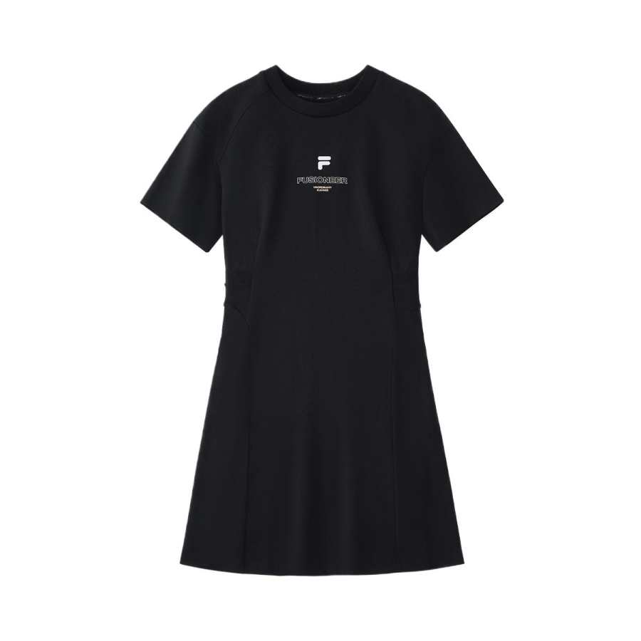 FILA FUSION Short Sleeved Dress Women's Jet Black
