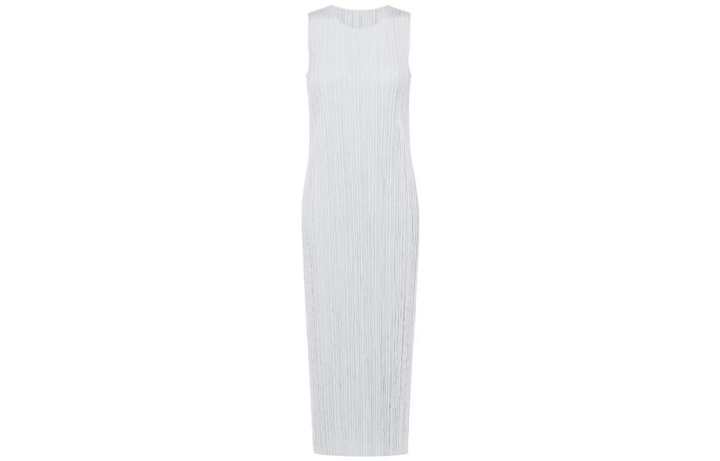 ISSEY MIYAKE ISSEY MIYAKE Sleeveless Dress Women's Light Gray