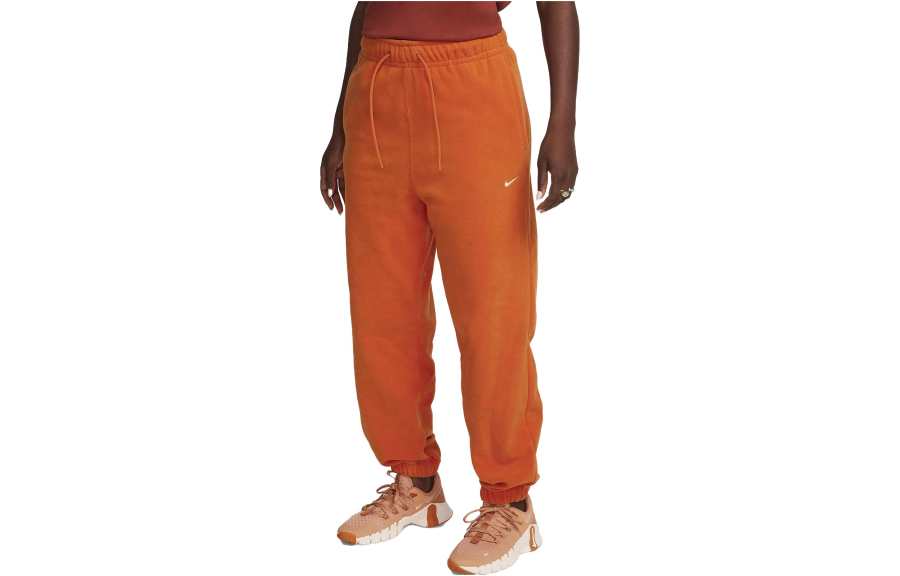 Nike Nike Therma FIT One Knitted Sweatpants Women's Orange Moderate Cuffed Pants