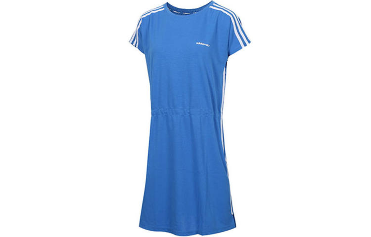 Adidas Neo Short Sleeved Dress Women's Blue