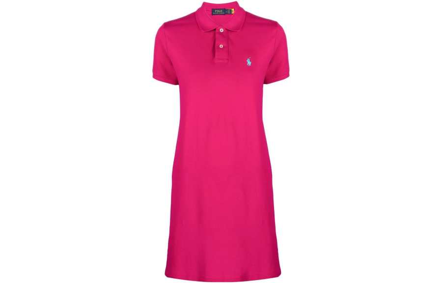 Polo Ralph Lauren Logo Embroidered Short Sleeved Polo Dress