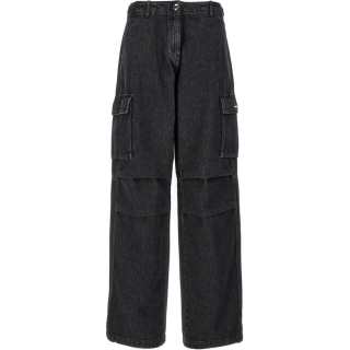 Coperni Denim Wide Leg Cargo Jeans