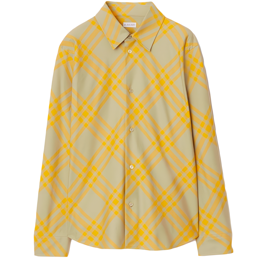 Burberry checked flannel shirt