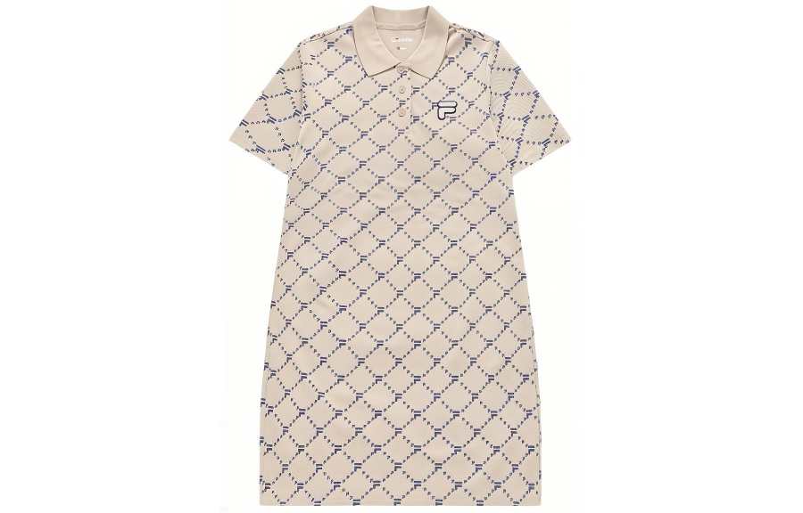 FILA FUSION FOB SS24 Short Sleeved Dress Women's Feather Gray