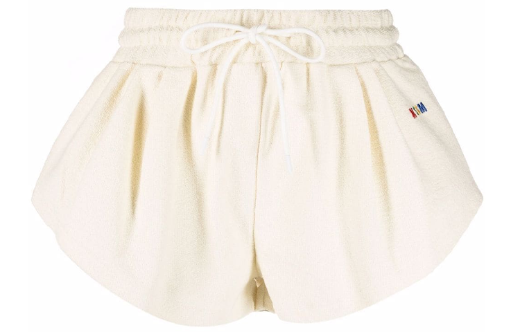 MSGM Msgm logo-embroidered cotton track shorts