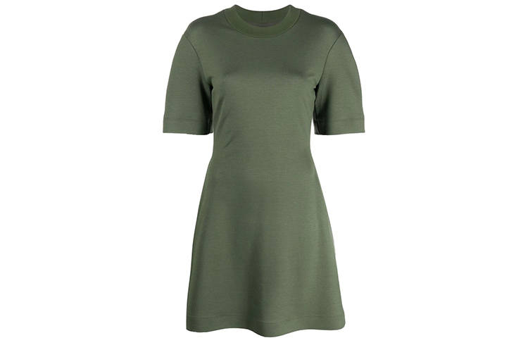 Alexander McQueen FW21 Short Sleeved Dress Women's Green