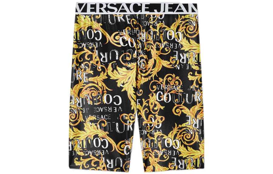 VERSACE JEANS COUTURE Baroque-print Cycling Shorts
