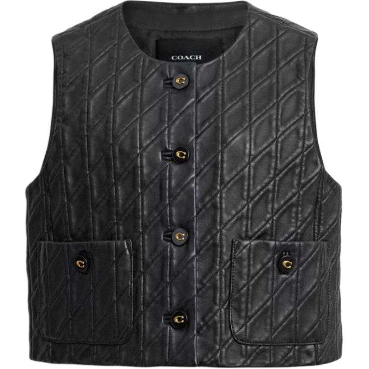 COACH COACH SS25 Puffer Jacket Women's Black