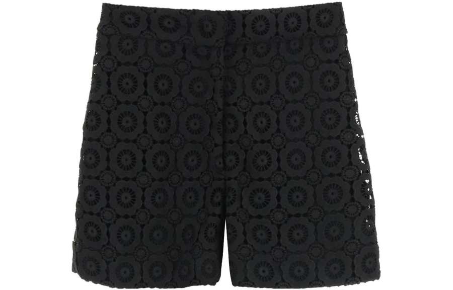 Moschino Floral Embroidered High Waist Shorts