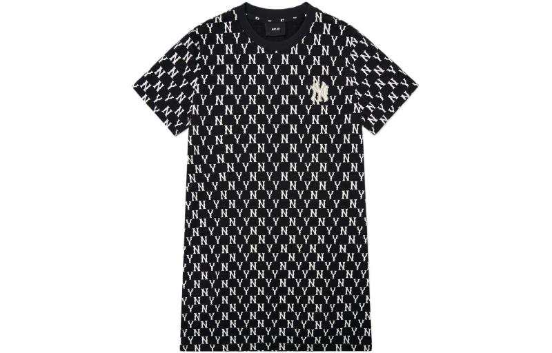 MLB Base Logo Short Sleeved Dress Women's Black