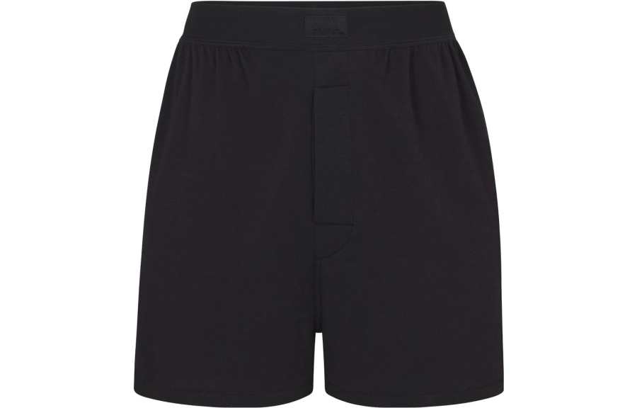 Skims Boyfriend Loose Boxer Casual Shorts Women's ONYX/Black