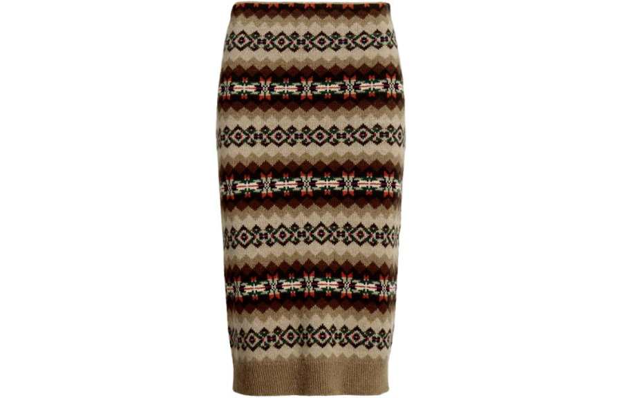 Polo Ralph Lauren Knit Long Skirt Women's Multicolor