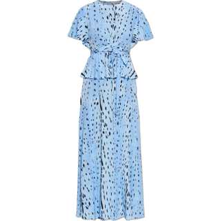 DVF Diane Von Furstenberg Levana Crewneck Maxi Dress