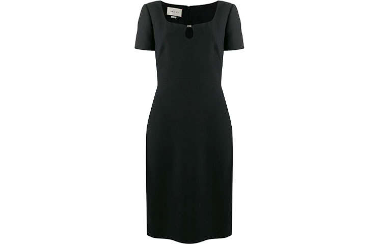GUCCI Short Sleeved Dress Women's Black