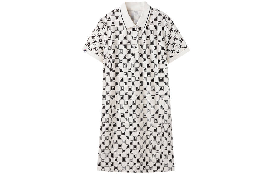 FILA Short Sleeved Dress Women's All Over Print
