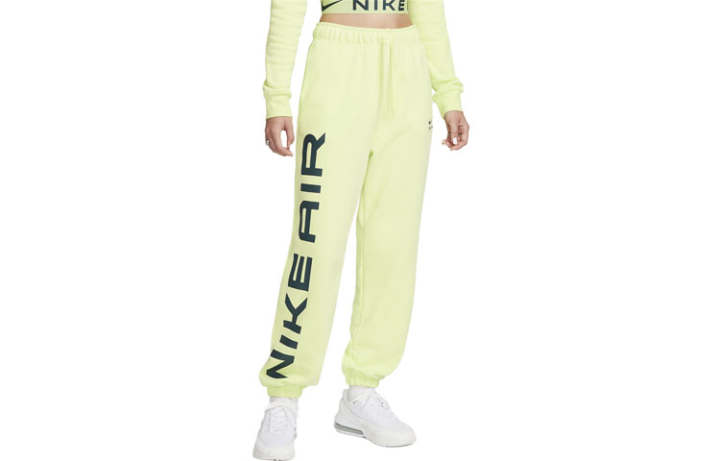 Nike Nike Knitted Sweatpants Women's Lime Green Moderate Cuffed Pants