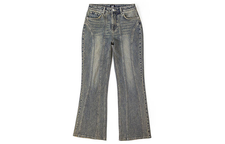 Lee Lee Jeans Women's Gray Moderate Flared Pants