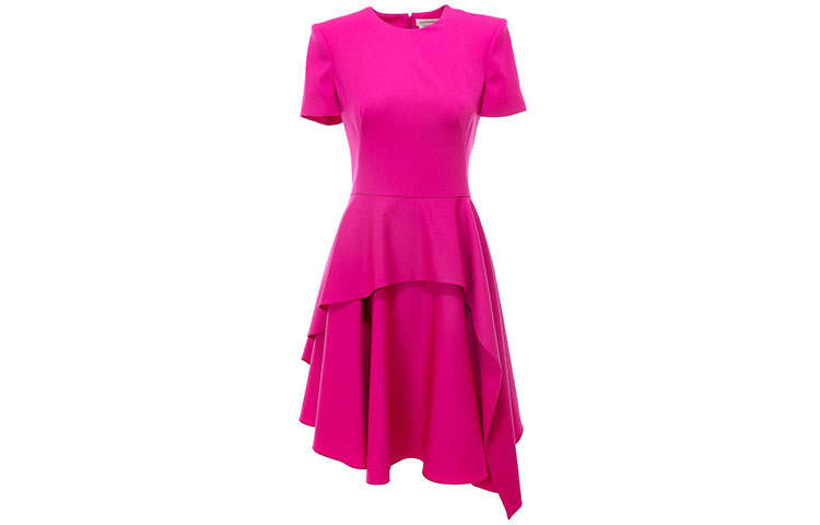 Alexander McQueen Short Sleeved Dress Women's Pink