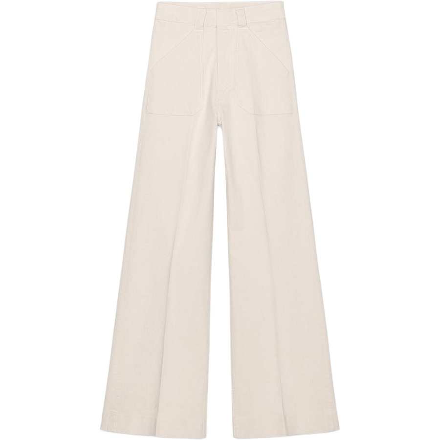 ZARA ZW Casual Pants Women's Raw White