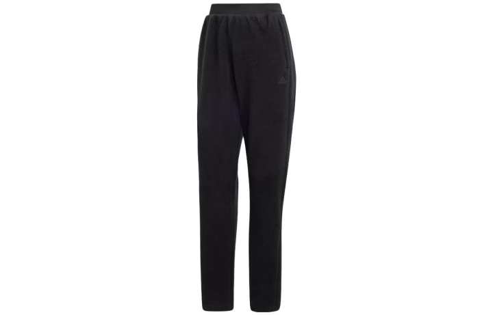 Adidas Adidas Knitted Sweatpants Women's Black Thickened Tapered Pants