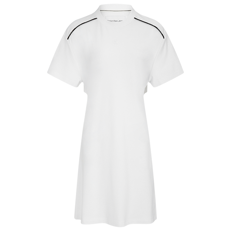 CALVIN KLEIN Short Sleeved Dress Women's White