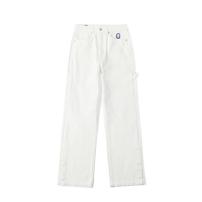 Lee Casual Pants Women's White Moderate Straight Fit Pants