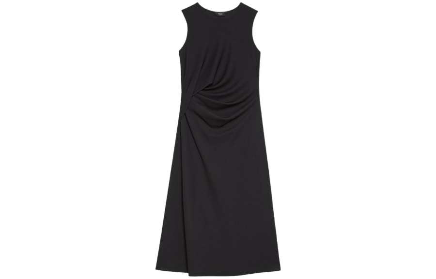 THEORY Sleeveless Dresses Women's Black Crew Neck