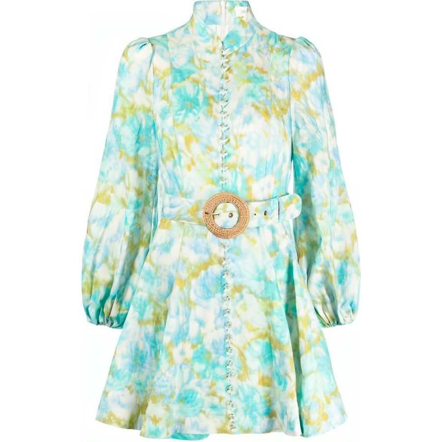 Zimmermann high tide buttoned minidress