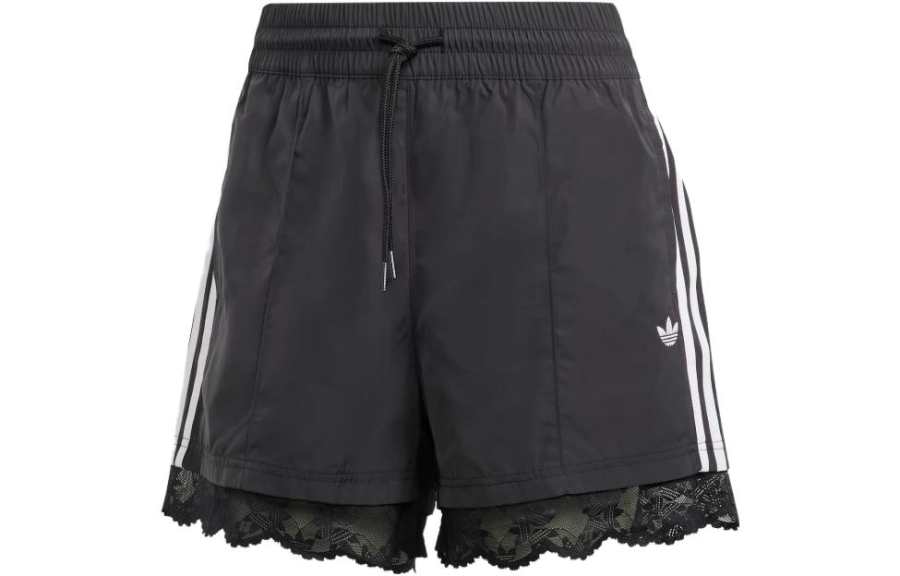 adidas originals LACE TRIM 3-STRIPES SHORTS