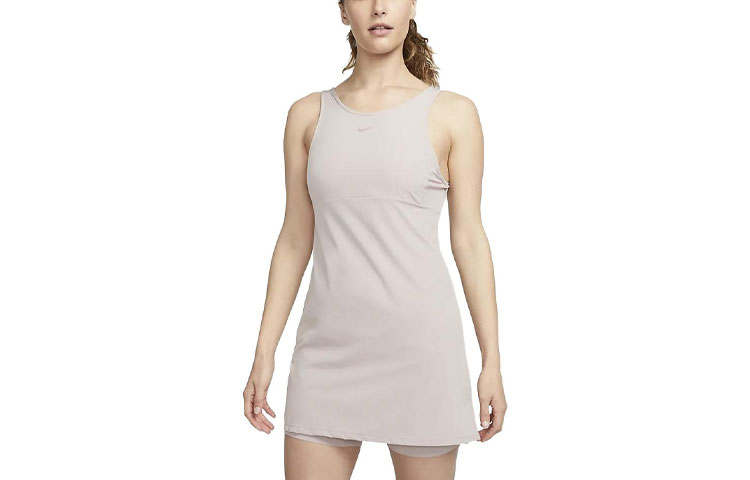 Nike Nike Sleeveless Dresses Women's Umber Crew Neck Moderate Short