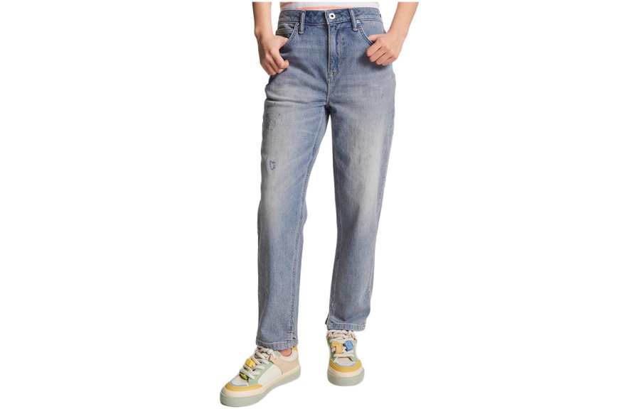 Lee Lee Jeans Women's Light Blue Thin Tapered Pants