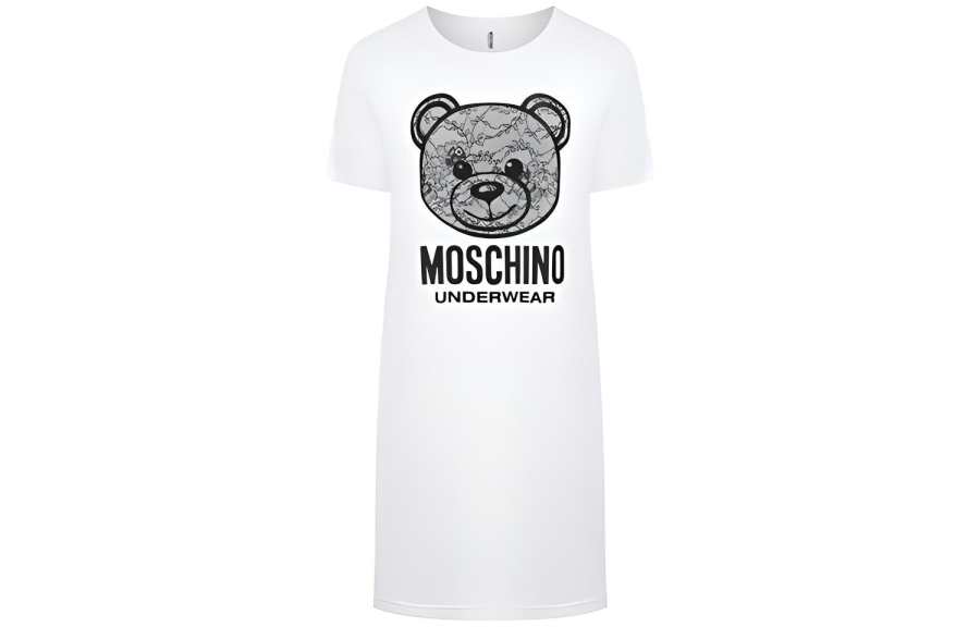 Moschino Teddy logo print nightie
