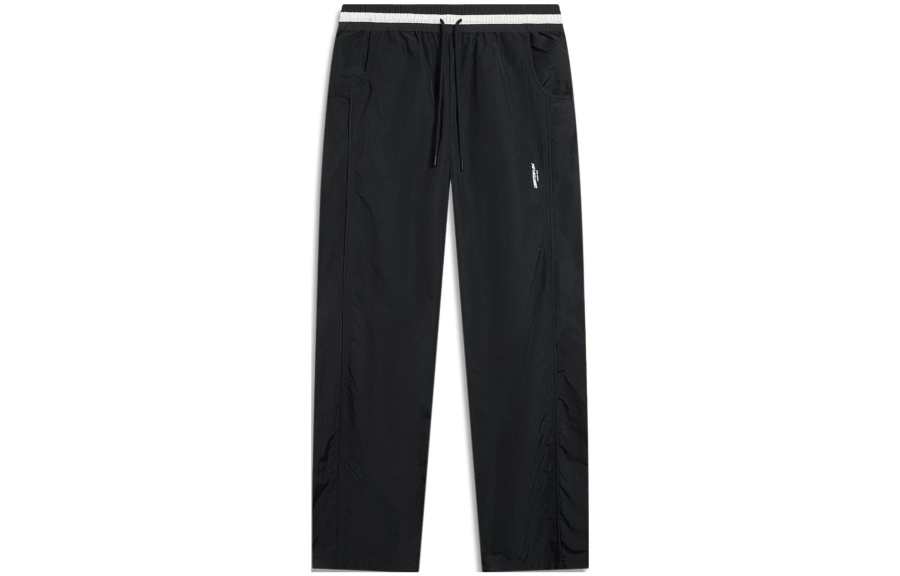Li-Ning Li Ning Knitted Sweatpants Women's Black Moderate Straight Fit Pants