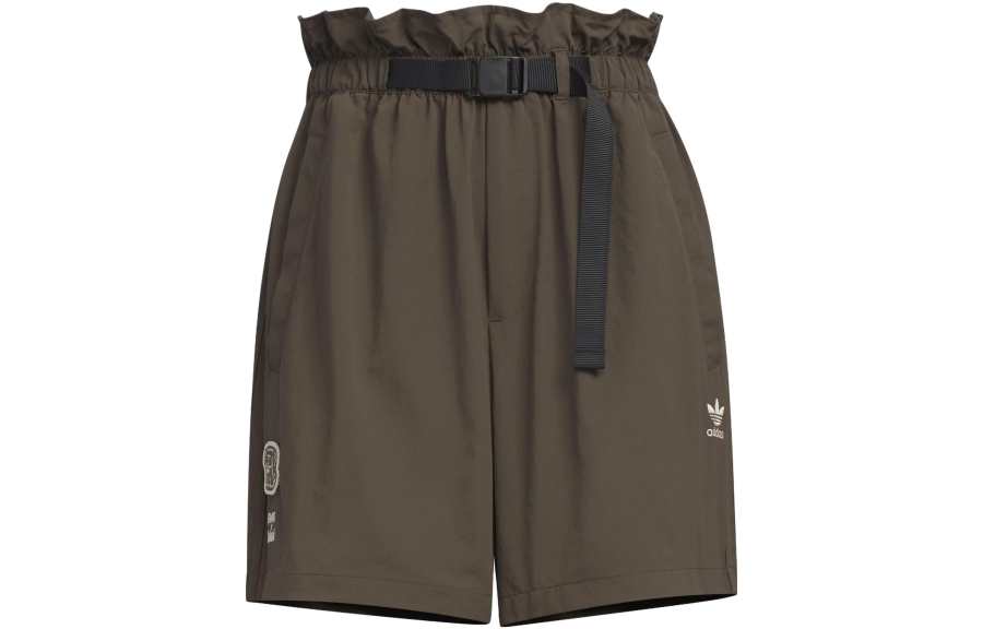 Adidas Originals Adidas X Yu Nagaba SS23 Collaboration Collection Casual Shorts Women's Olive Green