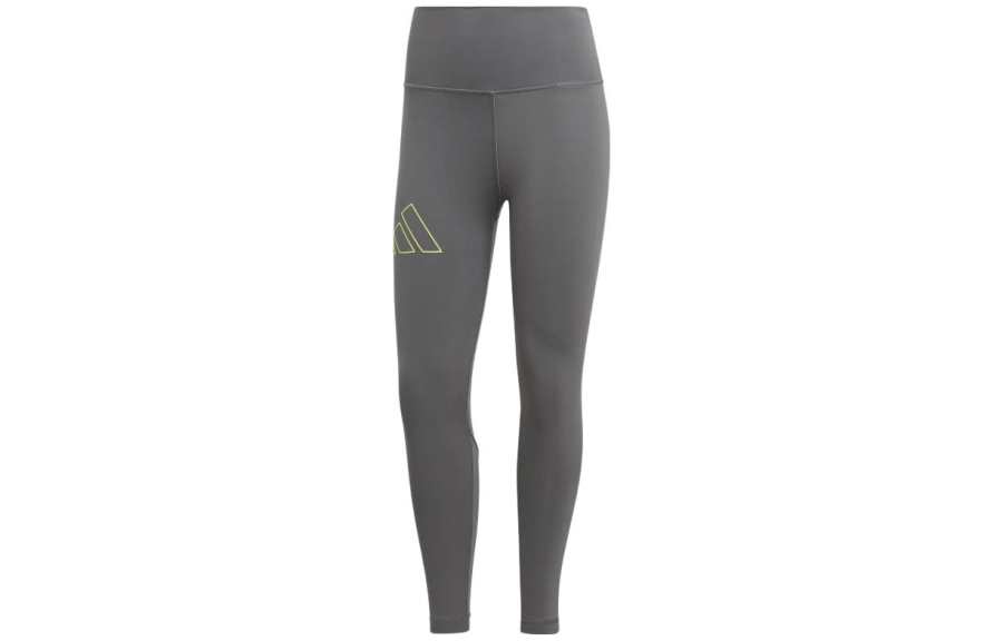 Adidas Adidas Optime Knitted Sweatpants Women's Gray Moderate Slim Fit Pants