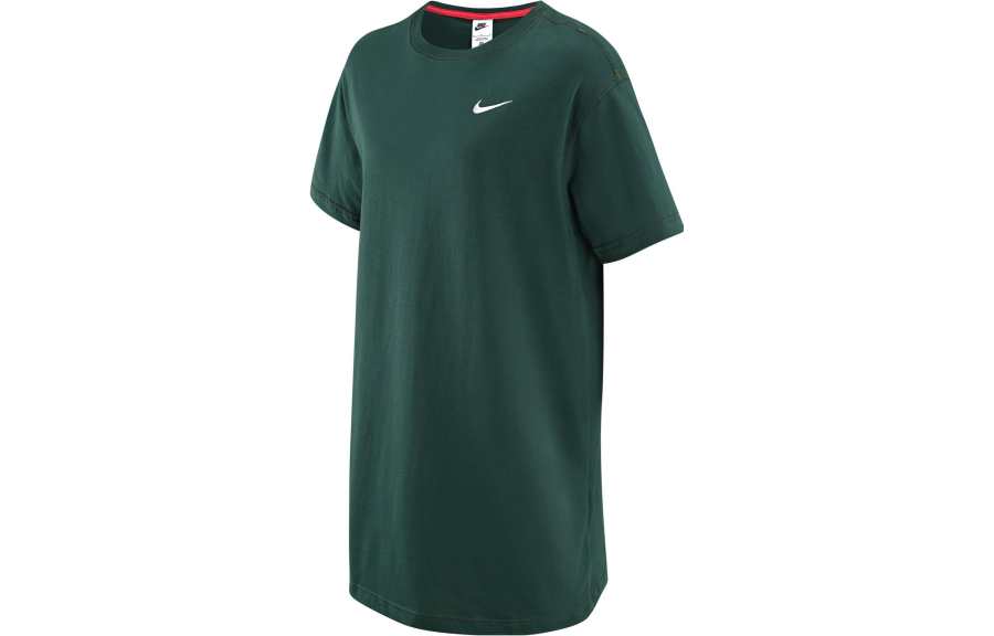 Nike Nike Short Sleeved Dresses Women's Professional Green Crew Neck Moderate Short