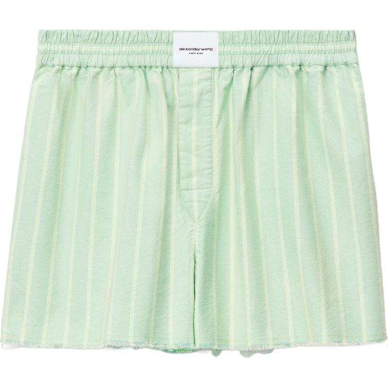 Alexander Wang Alexander Wang Logo-patch Striped Shorts
