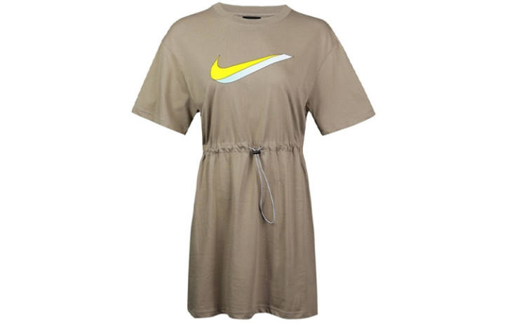 Nike Nike Short Sleeved Dress Women's Khaki