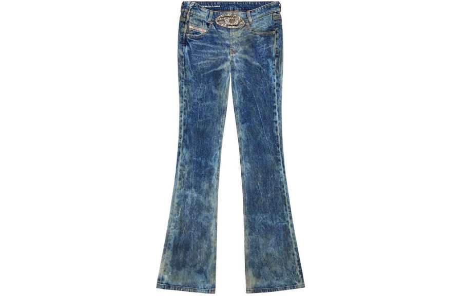 DIESEL DIESEL Logo Patch Embellished Flared Jeans