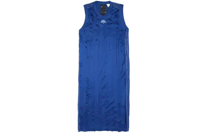 Adidas Adidas X Alexander Wang Sleeveless Dresses Women's Blue Crew Neck Thin Long