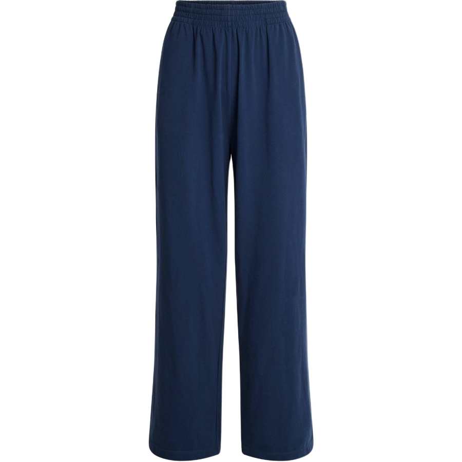 Skims SS25 COTTON JERSEY WIDE LEG PANT Casual Pants Women's NAVY/Marine Blue