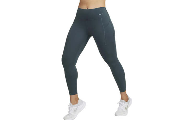 Nike Nike Medium Support Mid Rise 7/8 Leggings With Pockets Leggings Women's Dark Jungle Green