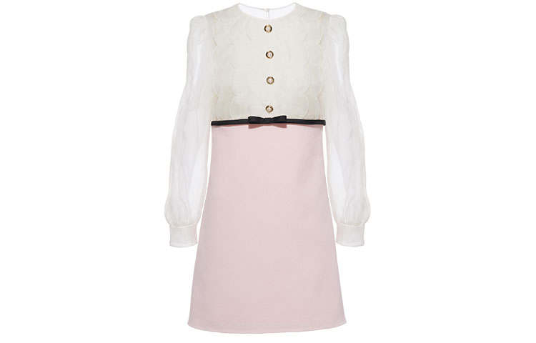 MIU MIU Long Sleeved Dress Women's Pink