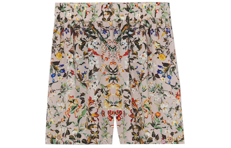 Burberry Tawney Floral Print Shorts 'Beige'