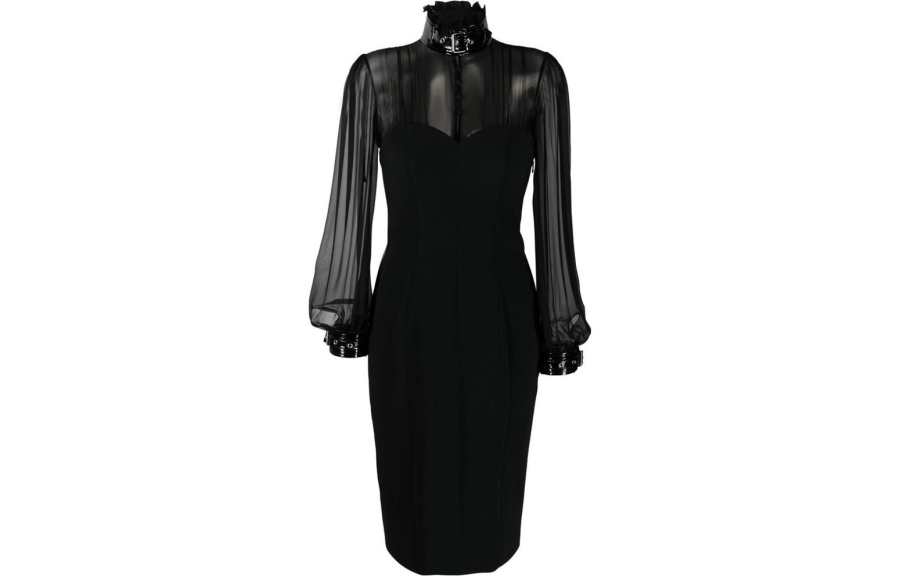 MOSCHINO Long Sleeved Dresses Women's Black