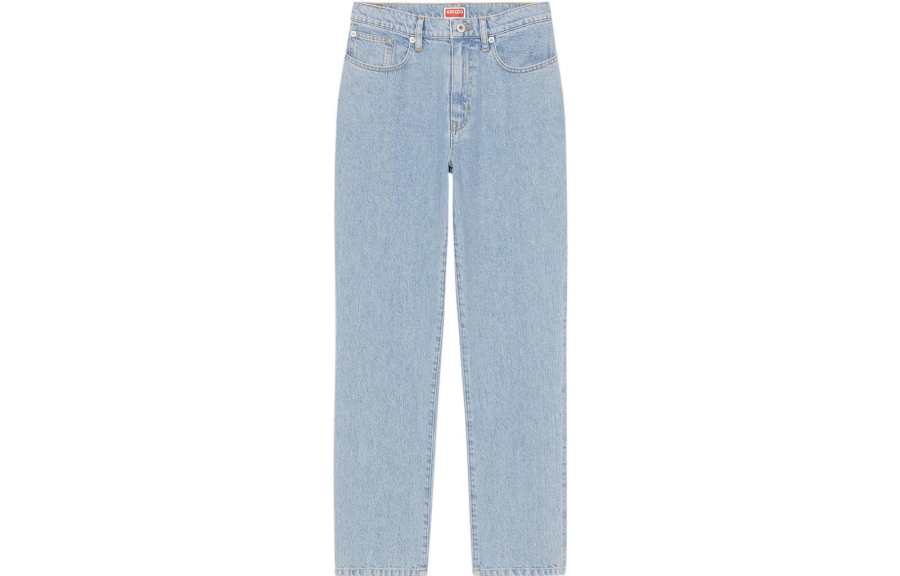 KENZO KENZO Logo Patch Straight Leg Jeans