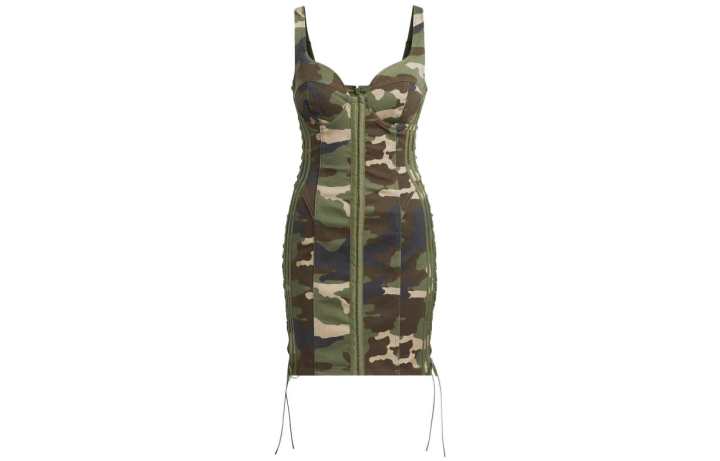 Adidas Adidas Ivy Park Twill Mini Dress Aop Camo