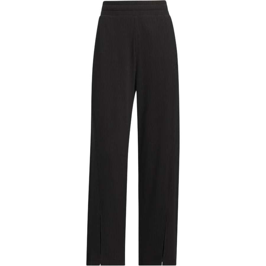 Adidas Adidas Lounge Wide Leg Knit Joggers Casual Pants Women's Black
