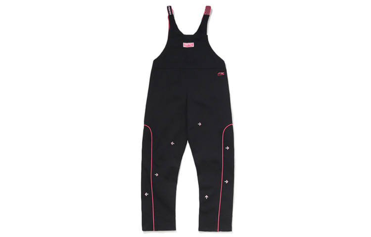 Li-Ning Li Ning Overalls Women's New Standard Black Moderate Overalls